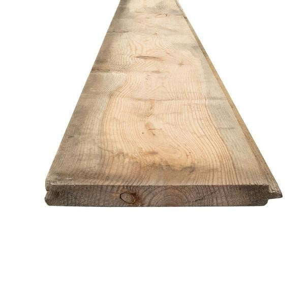 Snowdon Timber Untreated Reject Tongue and Groove Matchboard Cladding (T) 12mm (W) 120mm (L) 1.2m - Pack of 10