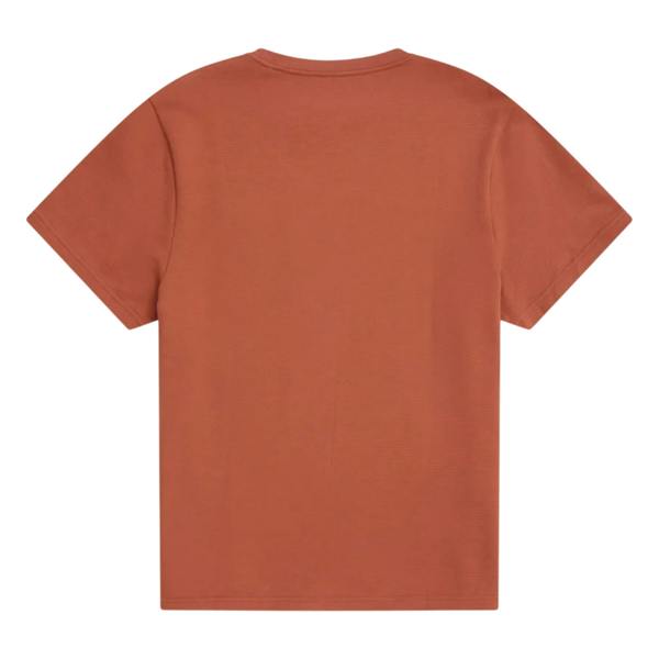 Animal Mens Textured Chest Pocket T-Shirt - Rust - 