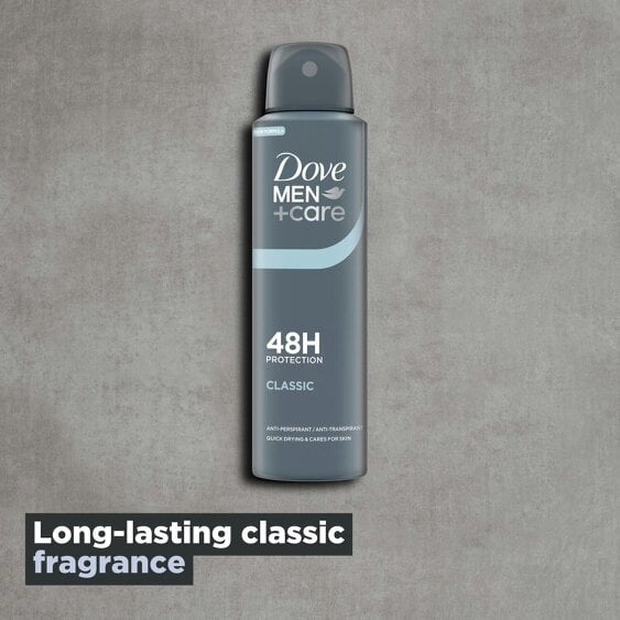 Dove Men+Care Classic Anti-Perspirant Deodorant 12x150ml, 48-hour protection