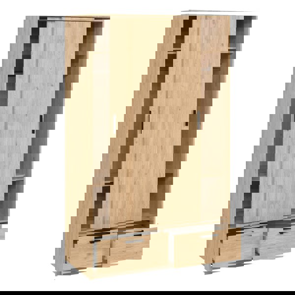 Furniture To Go Line Wardrobe with 2 Doors + 2 Drawers in Jackson Hickory Oak