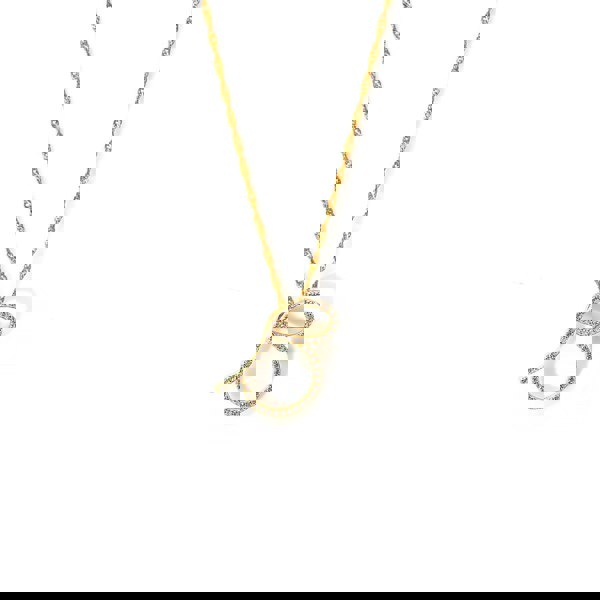 Say It With Luxe CZ Initial Necklace - Yellow Gold Plated