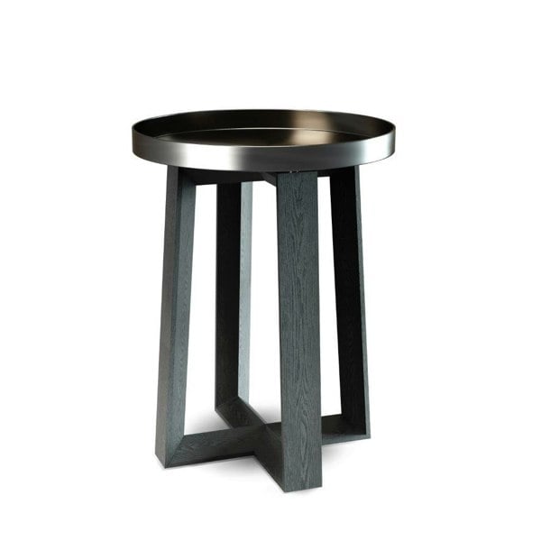 Round Tray Top Side Table by Gillmore