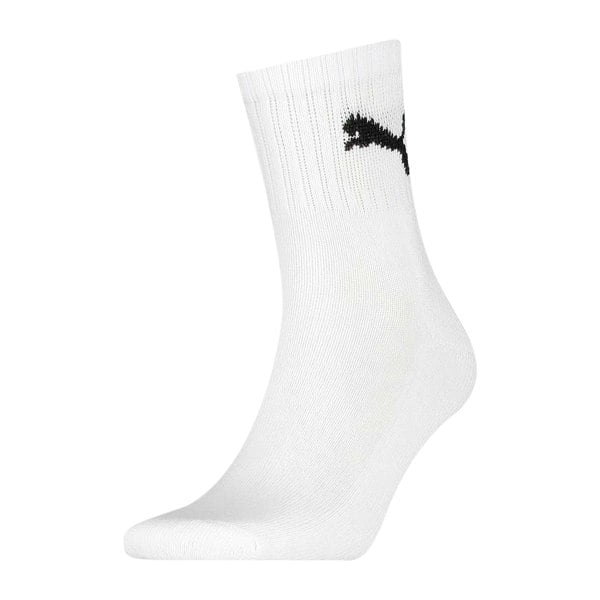 Puma Unisex Adult Crew Socks (Pack of 3) - White