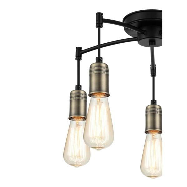 COSYLYTE Linton 5 Light Ceiling Light - Antique Brass
