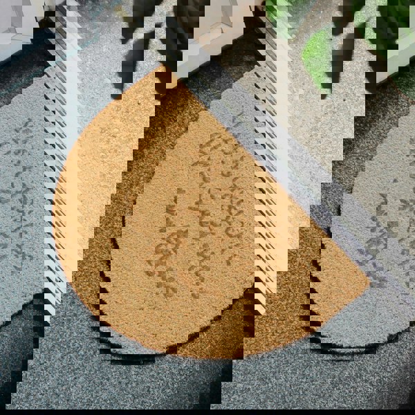 Personalised Memento Company Personalised Home Sweet Home Half Moon Indoor Doormat