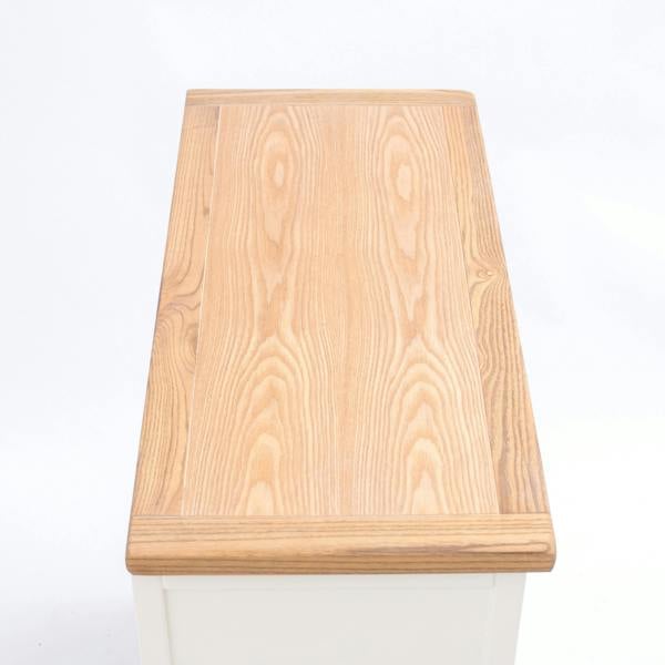 Cabinet Bits Consenza Off White Blanket Box Ottoman