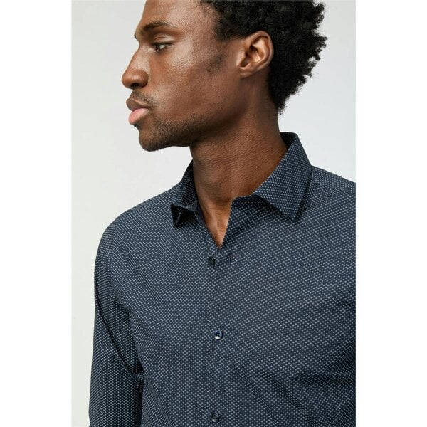 Limehaus Slim Fit Diamond Print Shirt