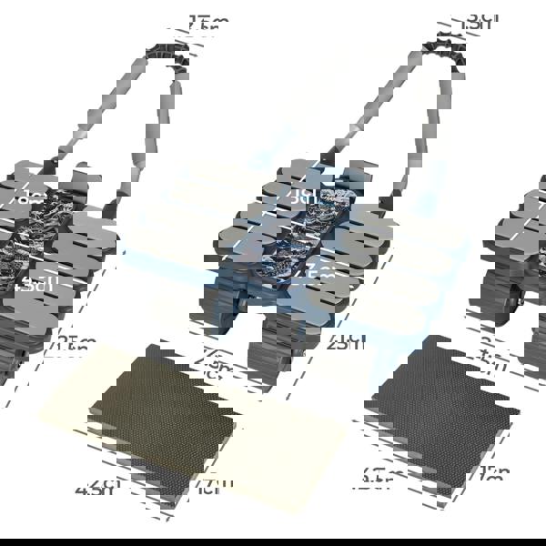 Centra Healthy Belly Wheel Ab Roller Abdominal Fitness Gym Soft Elbow Support