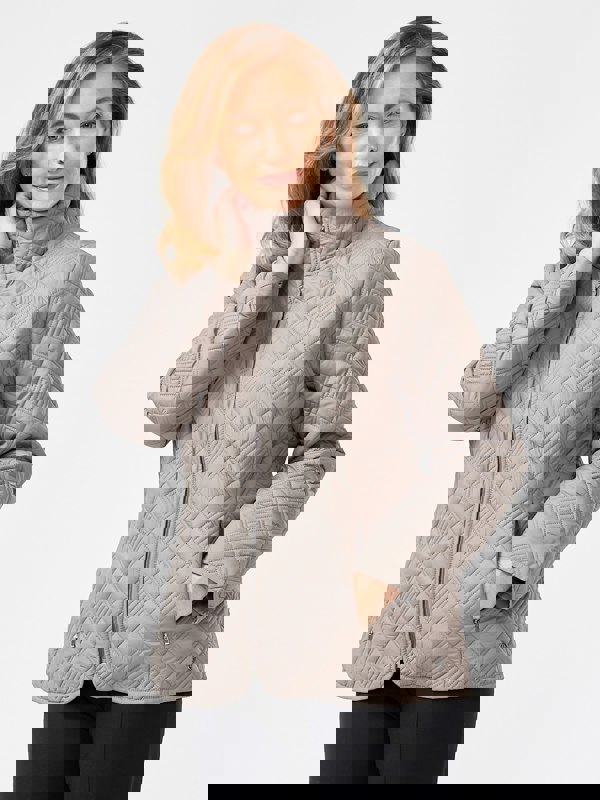 PennyPlain Diamond Quilt Jacket - Mink