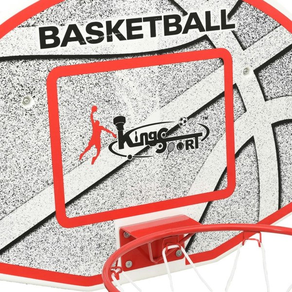 Berkfield Five Piece Wall Mounted Basketball Backboard Set 66x44.5 cm