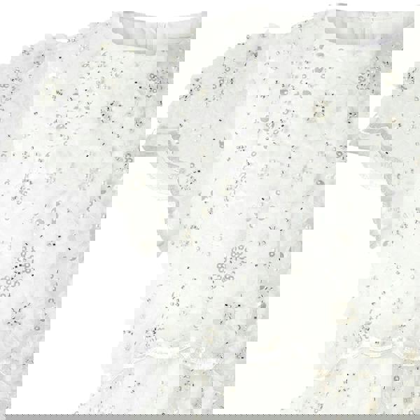 Rachel Riley 3D Scalloped Sequin Dress