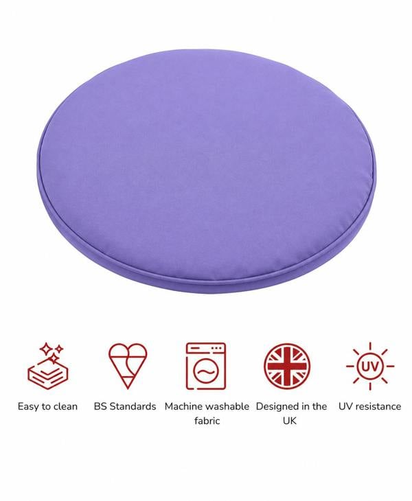 SP Range Bistro Pad Garden Cushions – Set of 2 Plum The Garden Furniture Shop