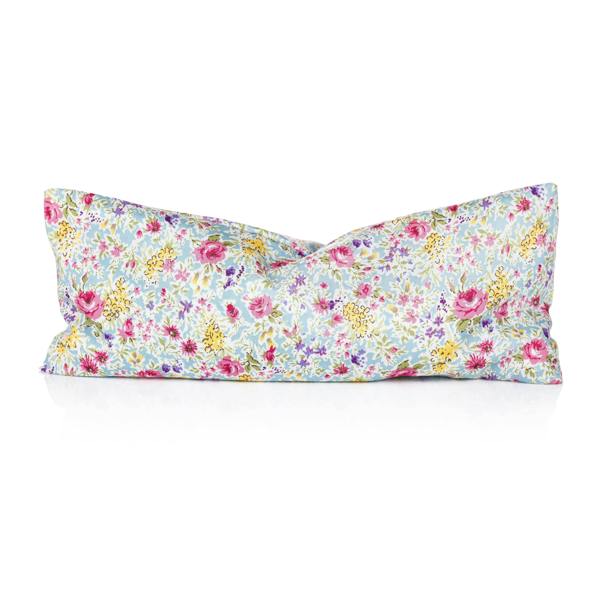 Clarity Blend Relaxation Eye Pillow Pale Blue Floral Pattern