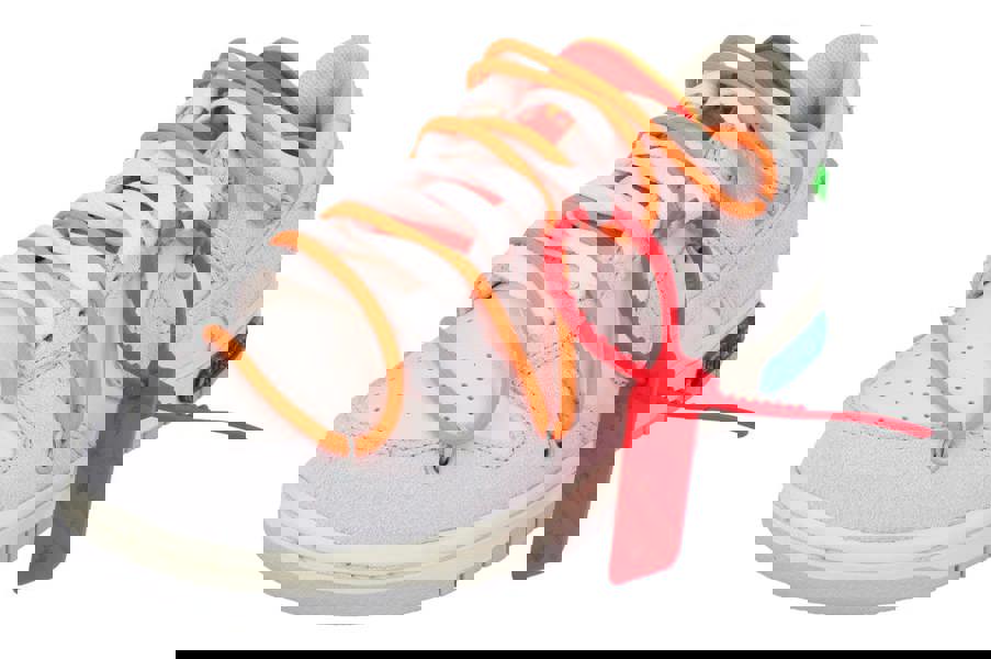 Nike Dunk Low Off X White Mens Trainers Dj0950  116 - Lot 31 Sail Neutral Grey Total Orange 116 - Photo 0