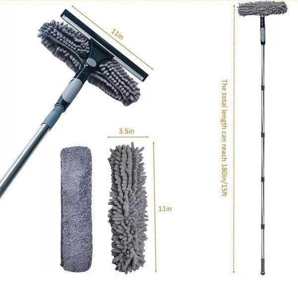 Havendro Telescopic Extendable Window Cleaner Equipment Glass Cleaning 4.5m Squeegee