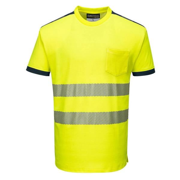 PW3 Hi-Vis Cotton Comfort T-Shirt S/S Portwest
