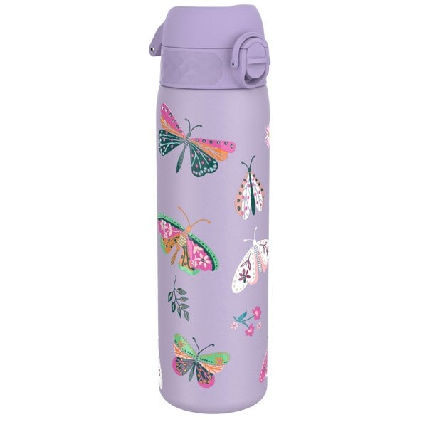 ION8 Leak Proof Slim Thermal Steel Water Bottle, Insulated, Butterfly, 500ml (17oz)