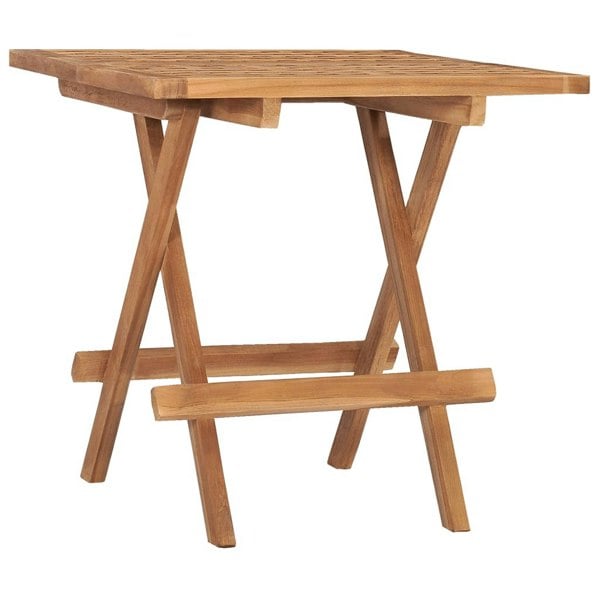 Berkfield 3 Piece Folding Outdoor Dining Set Solid Teak Wood