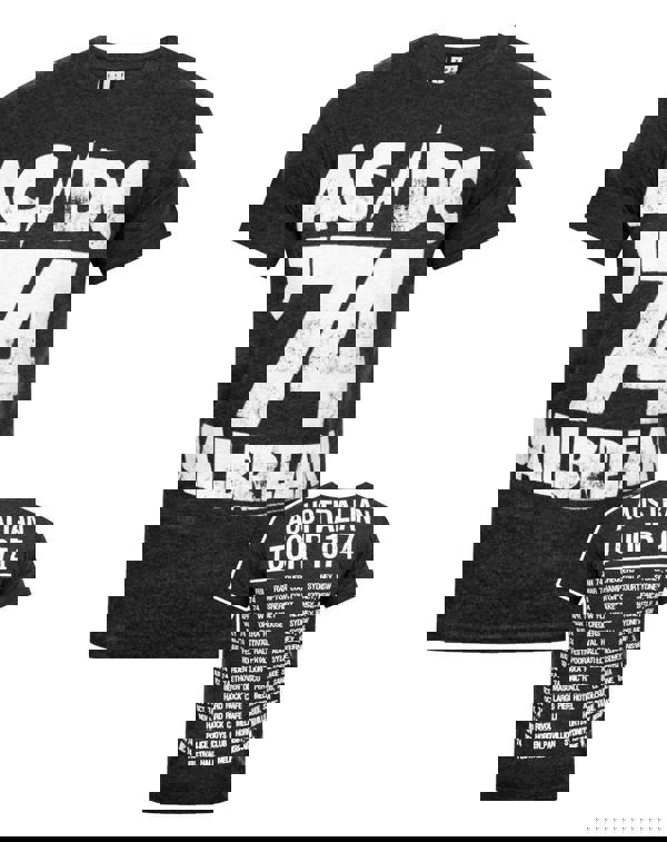 Amplified Clothing Mens Black Ac/Dc Jailbreak 74 Short Sleeved T-Shirt