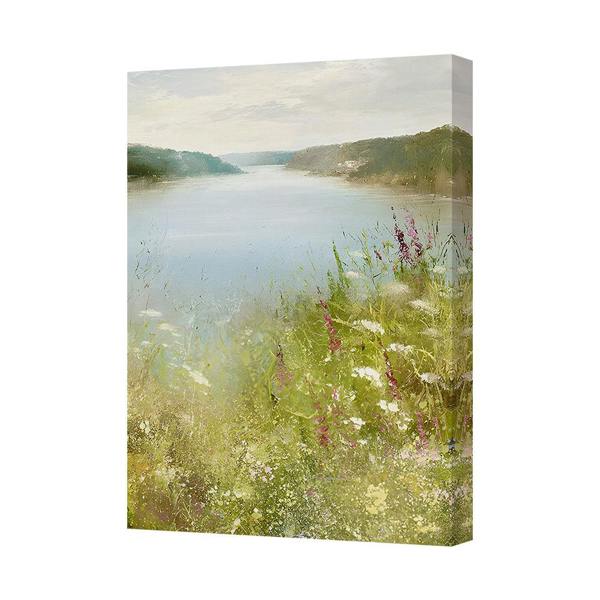 Benjamin Tate Design Contemporary Landscape Canvas Art Print With Deep Gallery Frame UK Made