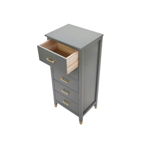 Cabinet Bits Palazzi 5 Drawer Narrow Chest of Drawers