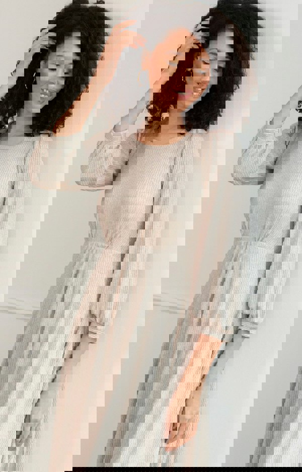 Alie Street London Kimberly Midi Dress (Sparkle Latte)