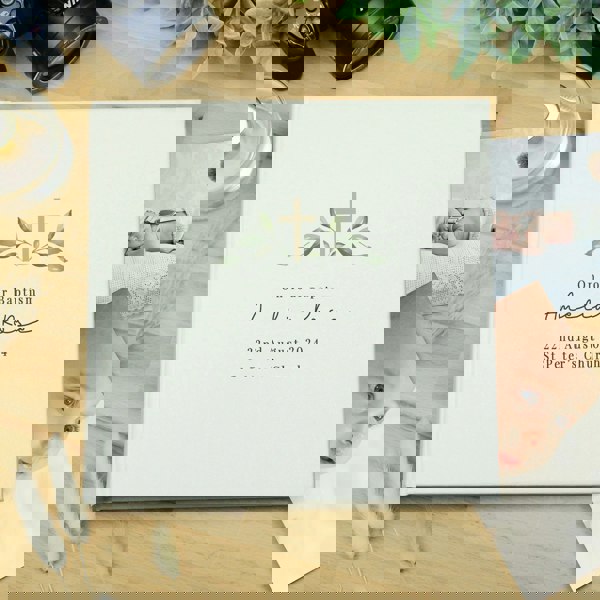 Personalised Memento Company Personalised Religious Cross Square Photo Album