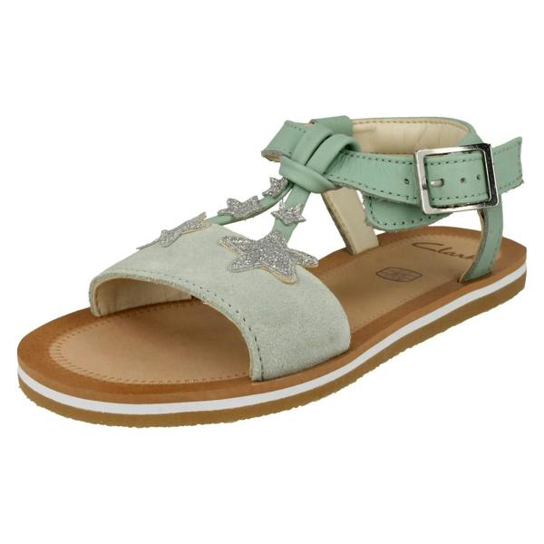 Clarks Girls Clarks Star Detailed Sandals Finch Summer K