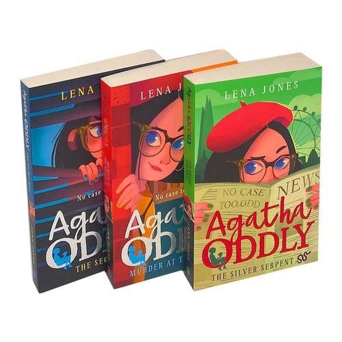 Agatha Oddly 3 Book Set by Lena Jones The Secret Key, Murder at the Museum, The Silver Serpent