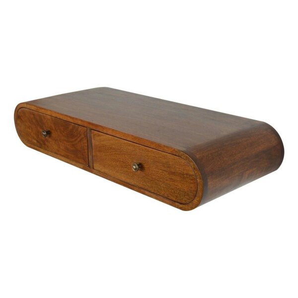 Wyld Haus Peschiera Floating Chestnut London Console 2 Drawers