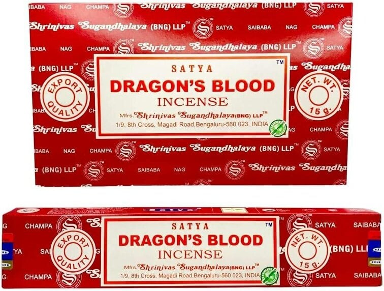 Satya Dragon's Blood Incense Sticks, Pack of 12