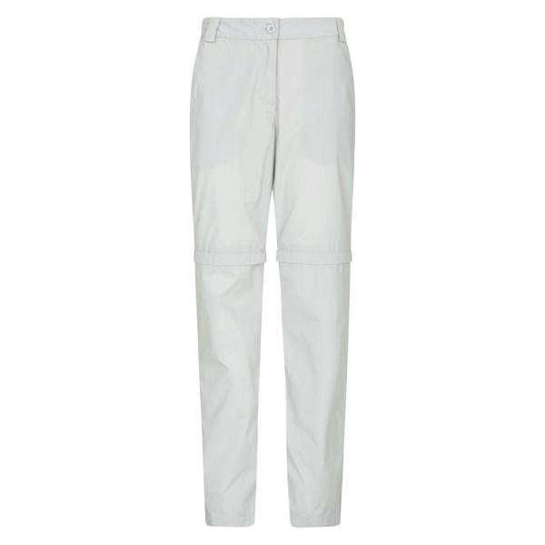 Mountain Warehouse Womens/Ladies Quest Zip-Off Hiking Trousers - Light Grey - 