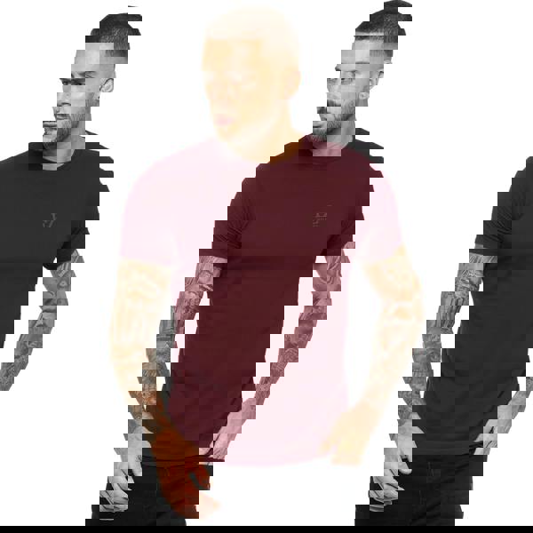 Enzo Mens Crew Neck T-Shirt - Berry