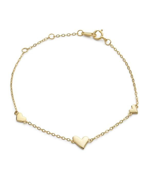 Gold Tiny Heart Bracelet - Bracelets - Elk & Bloom