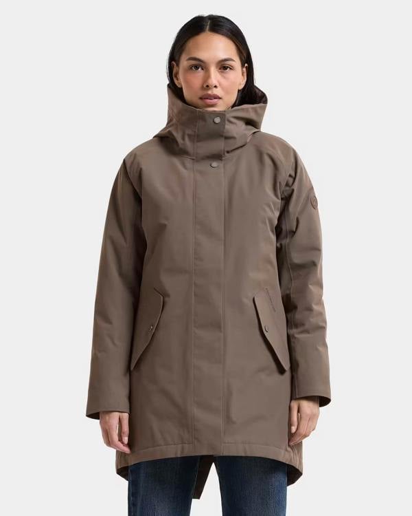 Didriksons Womens Alana Parka 2 - Mocha Brown F07