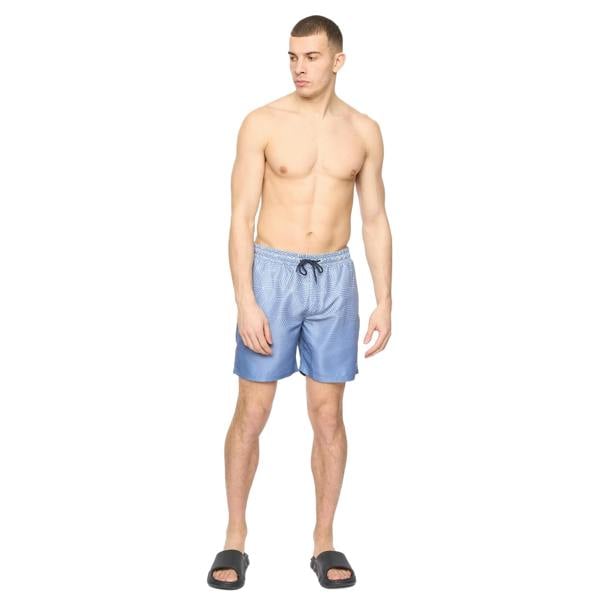 Crosshatch Mens Layotta Swim Shorts - Denim Blue - 