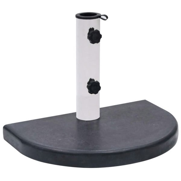 Berkfield Umbrella Base Black 40x28x4 cm Granite
