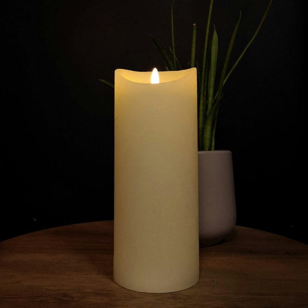 Samuel Alexander 23x9cm Christmas Warm White Flickerbright Candle with Timer