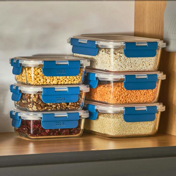 Cooks Professional Glass Storage Containers | Set of 10