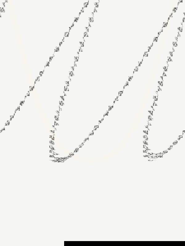 MUCHV Men's Twisted Chain Necklace - 60cm