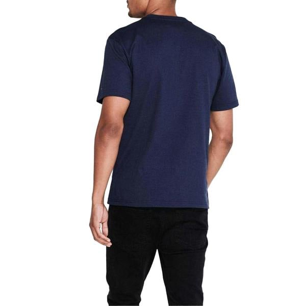 Tommy Jeans Mens Cropped Logo T-Shirt - Black Iris - 