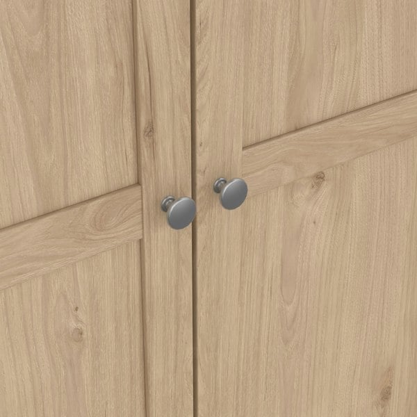 Furniture To Go Brande Wardrobe with 3 Frame Doors in Jackson Hickory