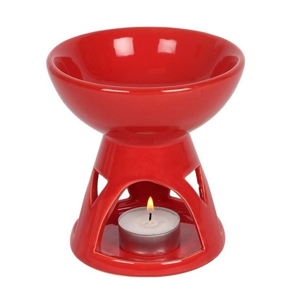 Serano Red Deep Bowl Oil Burner and Wax Warmer