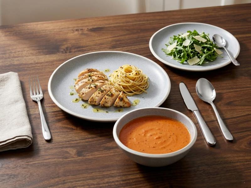 Reactive Grey Stoneware Dinnerware 18pc Dinner Set