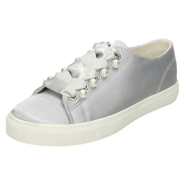 Spot On Ladies Spot On Ribbon Lace Up Pumps