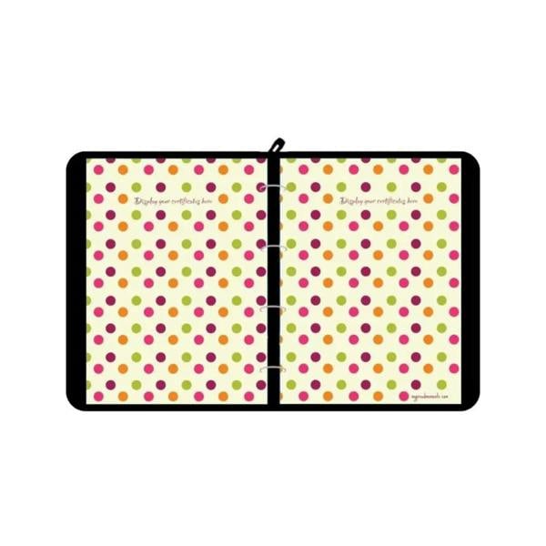 Polka dot cover for My Proud Moments Highland Dance medal case with padded handle