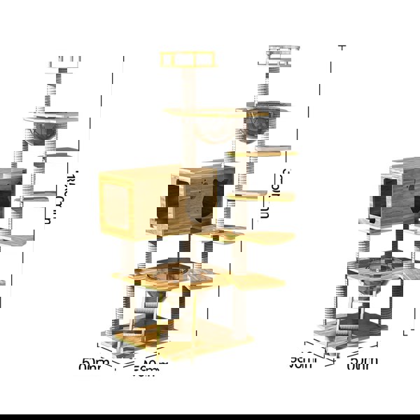 Hester Cat Climber, Cat Tree, Wood-Weilai Concept-Weilai Concept