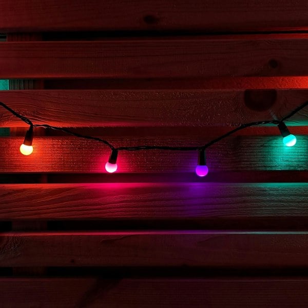 Samuel Alexander 10m 100 LED Pearl Berry Rainbow String Lights Garden Christmas Lights with Timer