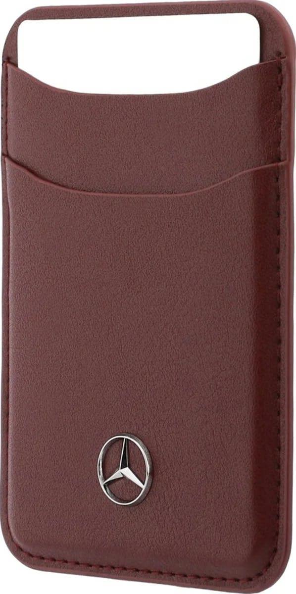 Mercedes Benz Leather Magnetic Card Holder Red - MECSMPUDCSR