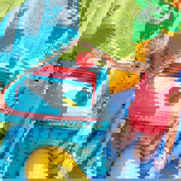 57444 8'2" L X 6'3" W X 3'7" H Dinosaur Play Center Inflatable Kids Sliede Pool